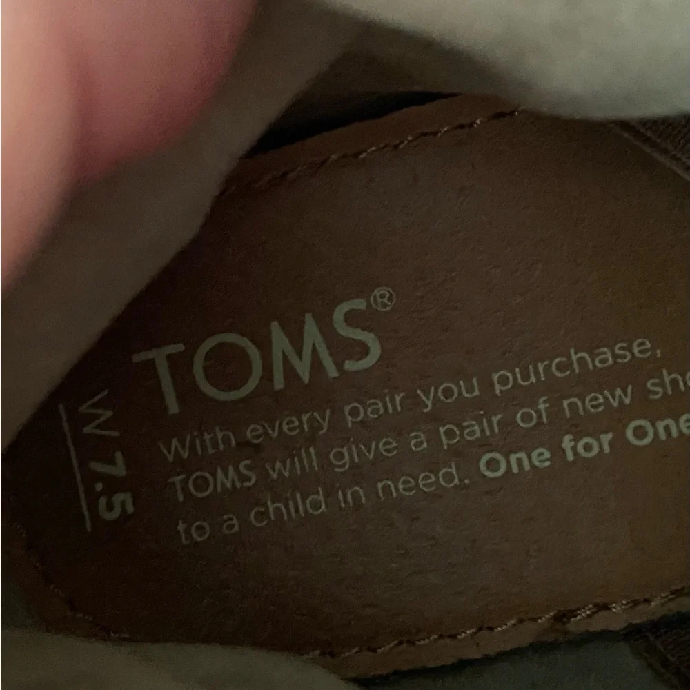 Toms Tan Lace Up Aztec Boots 7.5 Nearly New